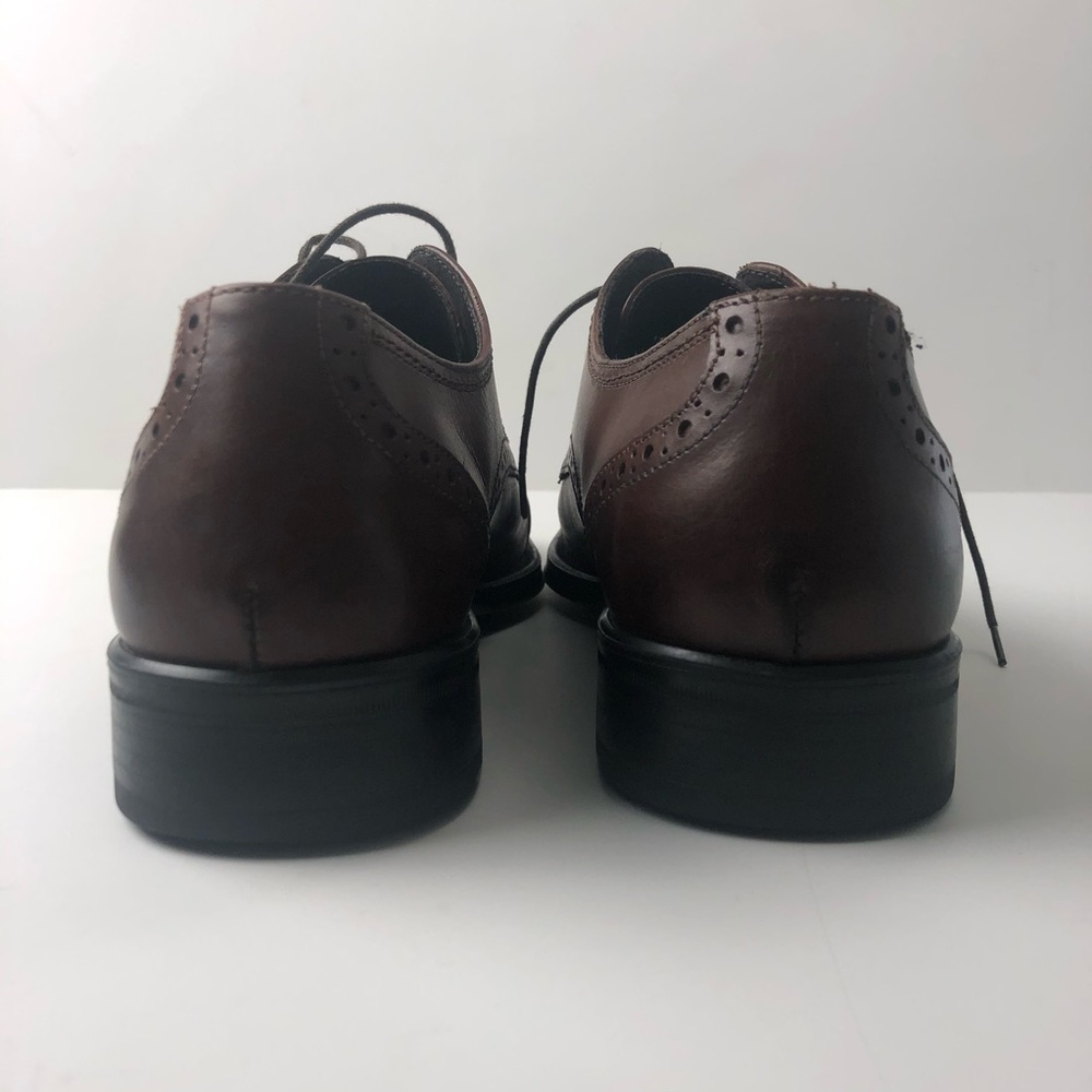 Johnston & Murphy Mens 10 M Oxford Brown Leather - Picture 9 of 11